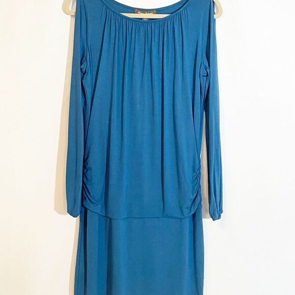 🟢TOMMY BAHAMA Tambour Cold-Shoulder Dress Deep Azure S/P - Picture 2 of 9